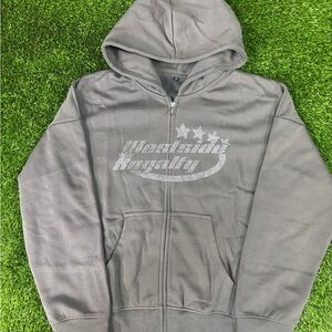 Men's Gray Zip-Up Sweater